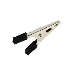 GBC 18.7552.02 - Insulated Crocodile Clamp Nickel plated Black INSULATED CROCODILE Onetrade